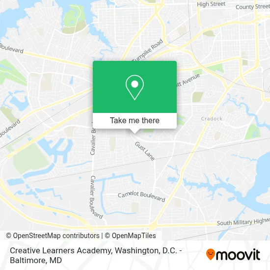 Creative Learners Academy map