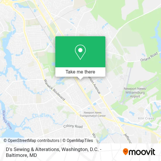 D's Sewing & Alterations map