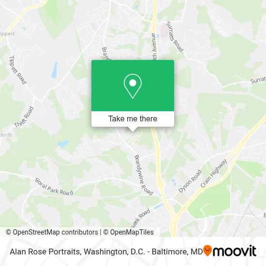 Alan Rose Portraits map