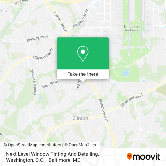 Next Level Window Tinting And Detailing map