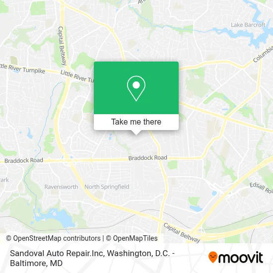 Sandoval Auto Repair.Inc map