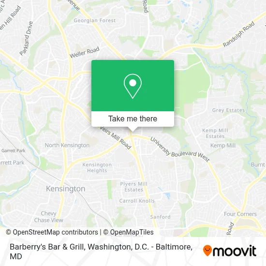 Barberry's Bar & Grill map