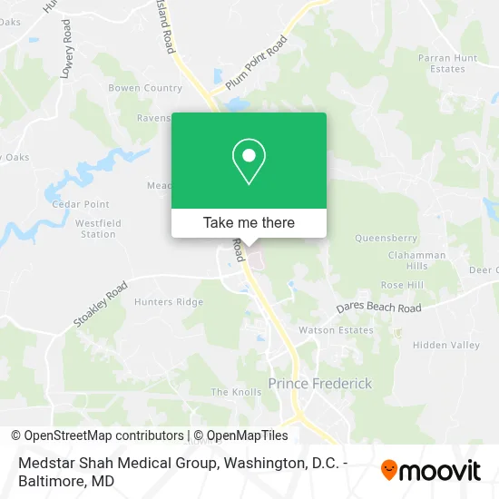 Medstar Shah Medical Group map