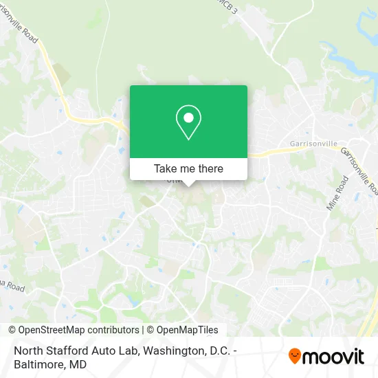 North Stafford Auto Lab map