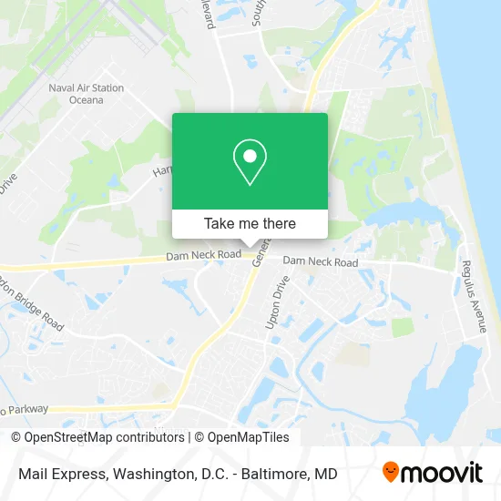 Mail Express map