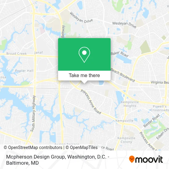 Mcpherson Design Group map