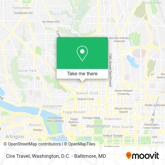 Cire Travel map