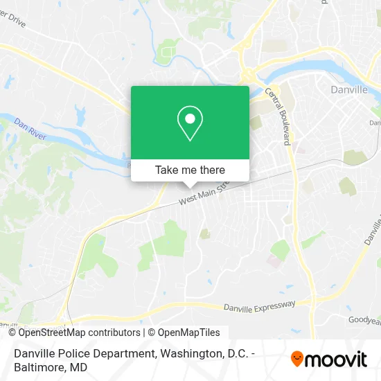 Danville Police Department map