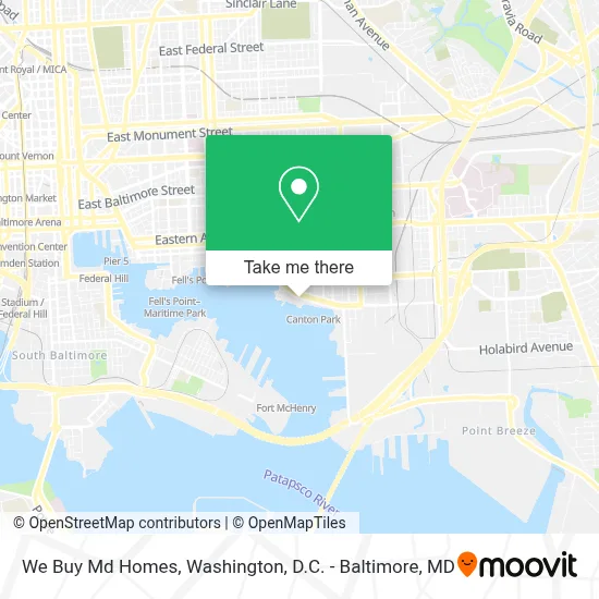 We Buy Md Homes map