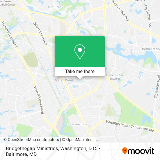 Bridgethegap Ministries map