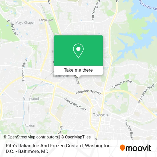 Rita's Italian Ice And Frozen Custard map