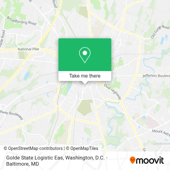 Golde State Logistic Eas map