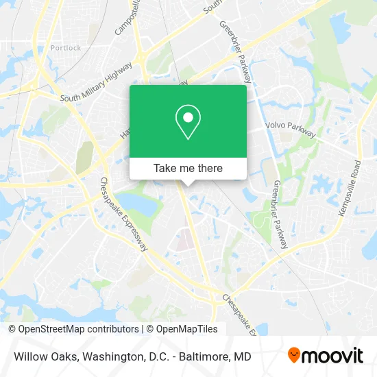 Willow Oaks map