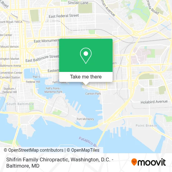 Shifrin Family Chiropractic map