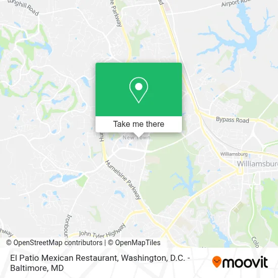El Patio Mexican Restaurant map
