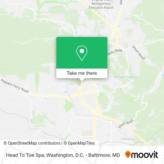 Head To Toe Spa map