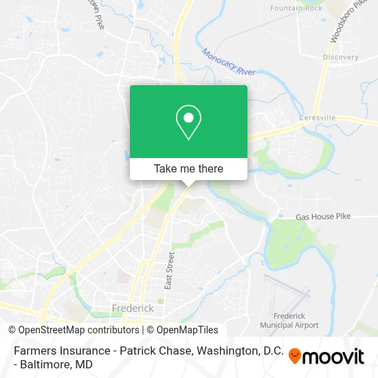 Farmers Insurance - Patrick Chase map