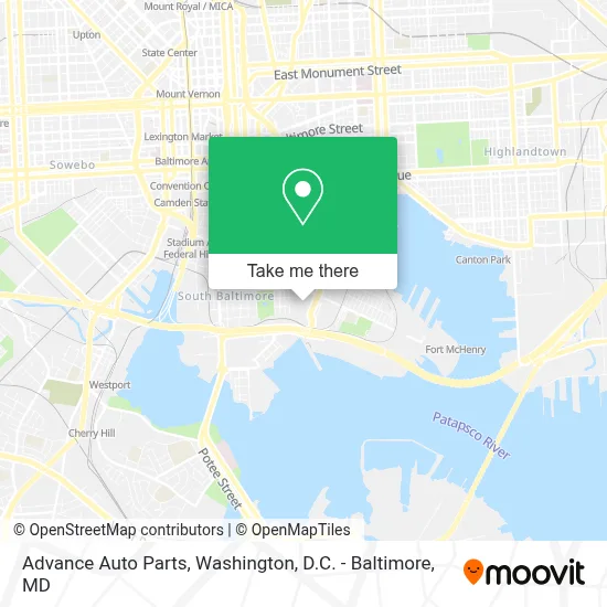 Advance Auto Parts map