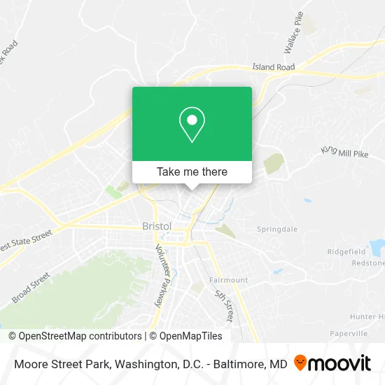 Moore Street Park map