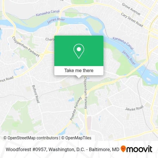 Woodforest #0957 map