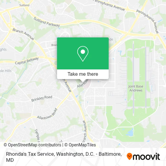 Rhonda's Tax Service map
