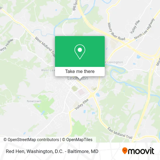 Red Hen map