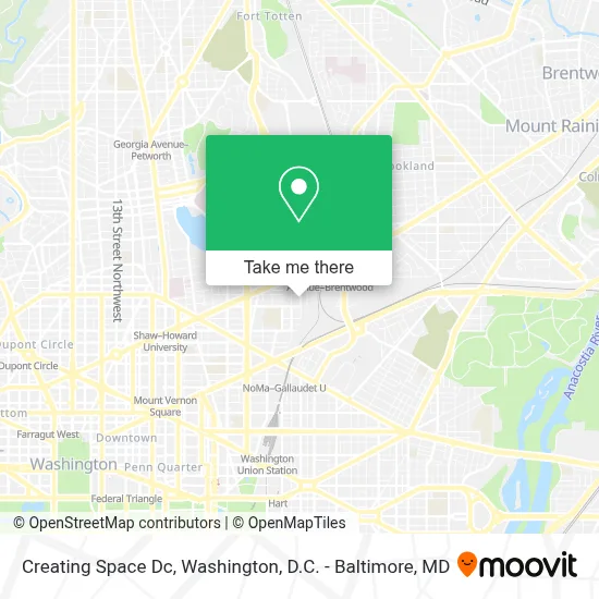 Creating Space Dc map
