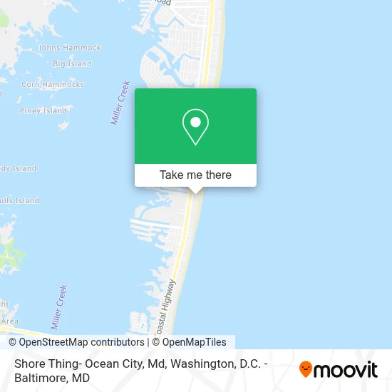 Shore Thing- Ocean City, Md map