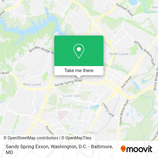 Sandy Spring Exxon map
