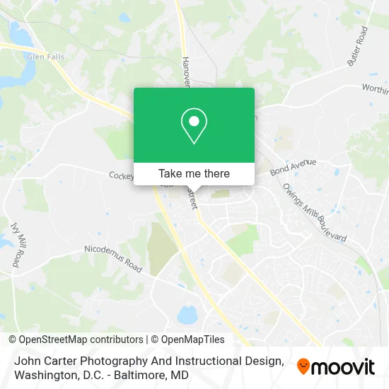 John Carter Photography And Instructional Design map