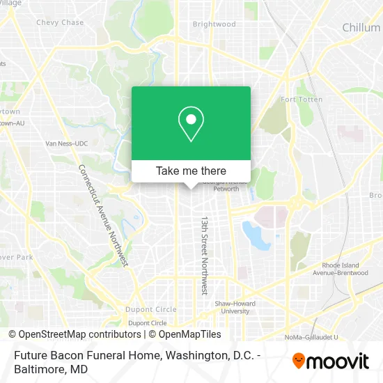 Future Bacon Funeral Home map