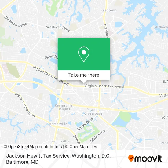 Jackson Hewitt Tax Service map
