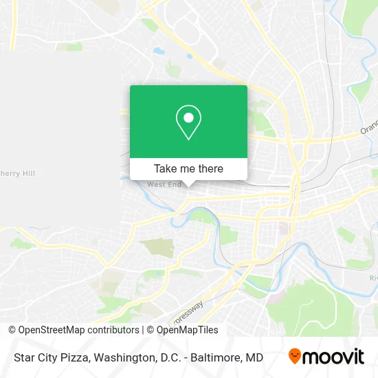 Star City Pizza map