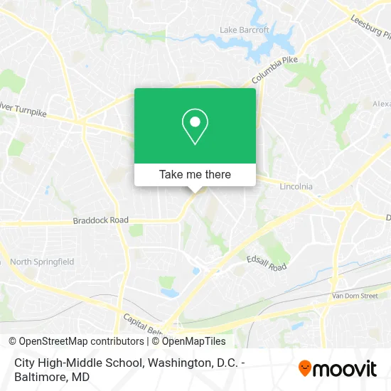 City High-Middle School map