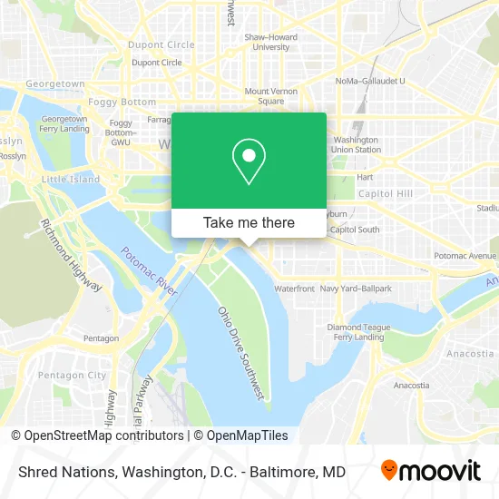 Shred Nations map