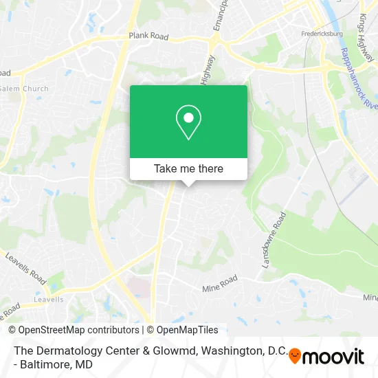 The Dermatology Center & Glowmd map