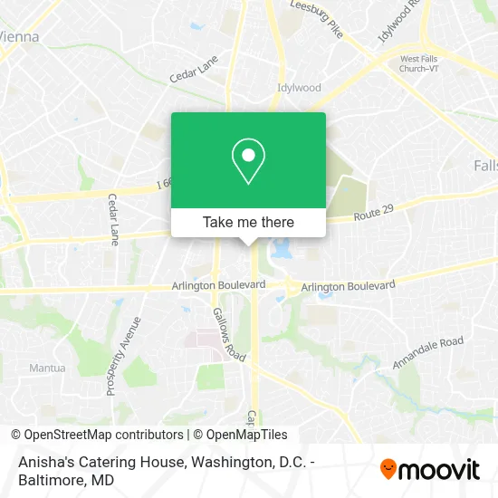 Anisha's Catering House map