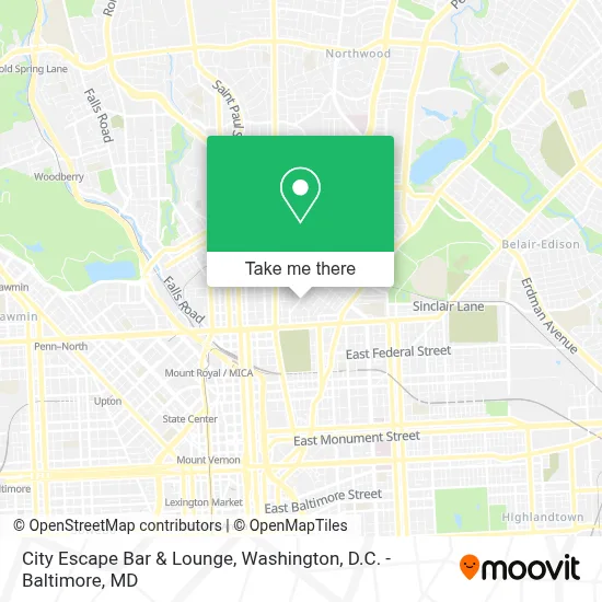 City Escape Bar & Lounge map