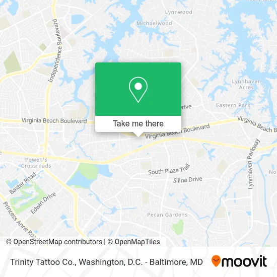 Trinity Tattoo Co. map