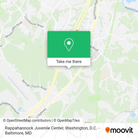 Rappahannock Juvenile Center map