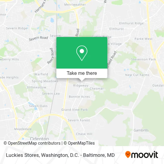 Luckies Stores map
