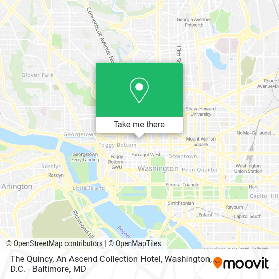 The Quincy, An Ascend Collection Hotel map