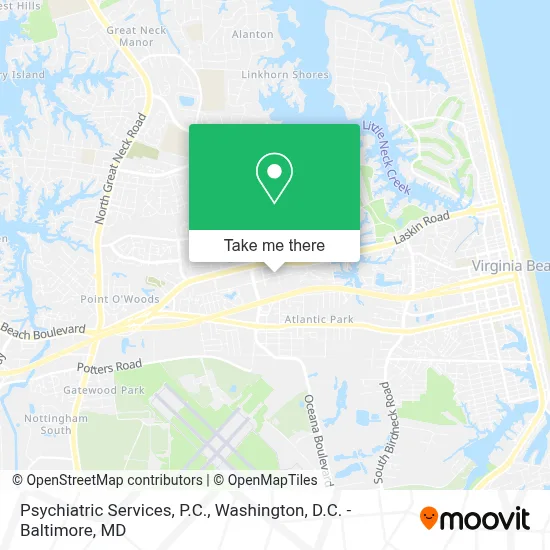 Psychiatric Services, P.C. map