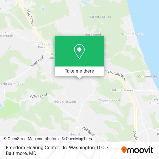Freedom Hearing Center Llc map