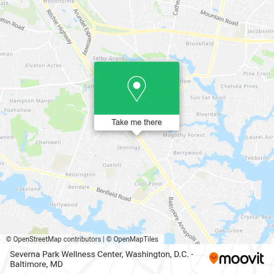 Severna Park Wellness Center map
