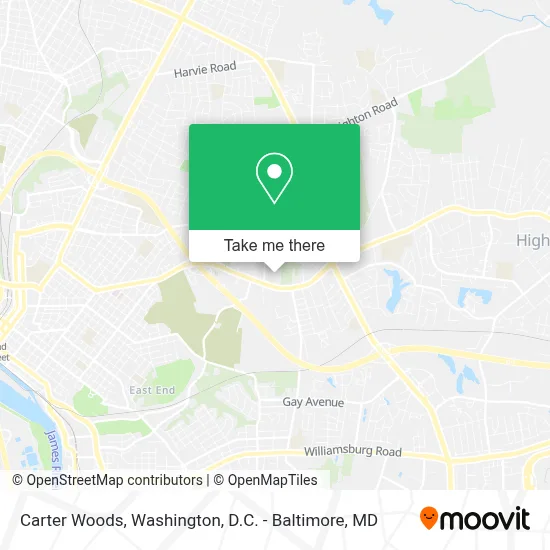 Carter Woods map