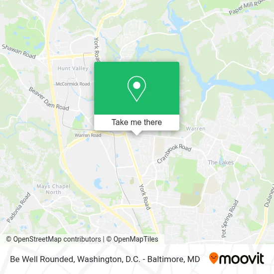 Be Well Rounded map