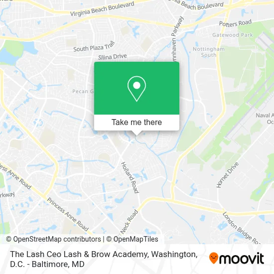 The Lash Ceo Lash & Brow Academy map