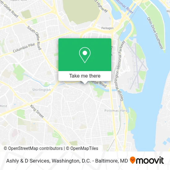 Ashly & D Services map
