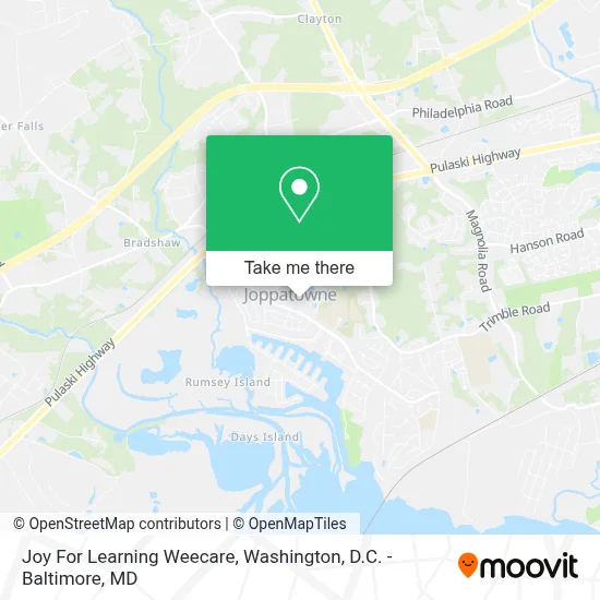 Joy For Learning Weecare map